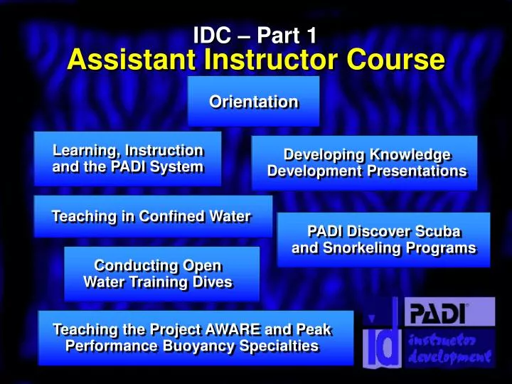 idc part 1 assistant instructor course