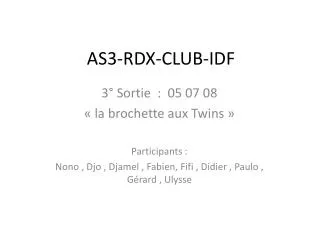 as3 rdx club idf