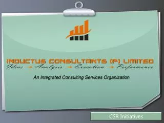 An Integrated Consulting Services Organization