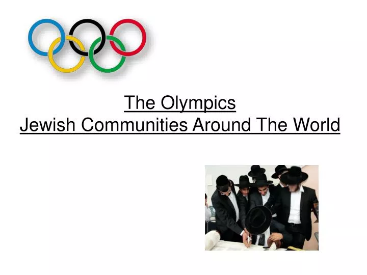 the olympics jewish communities around the world