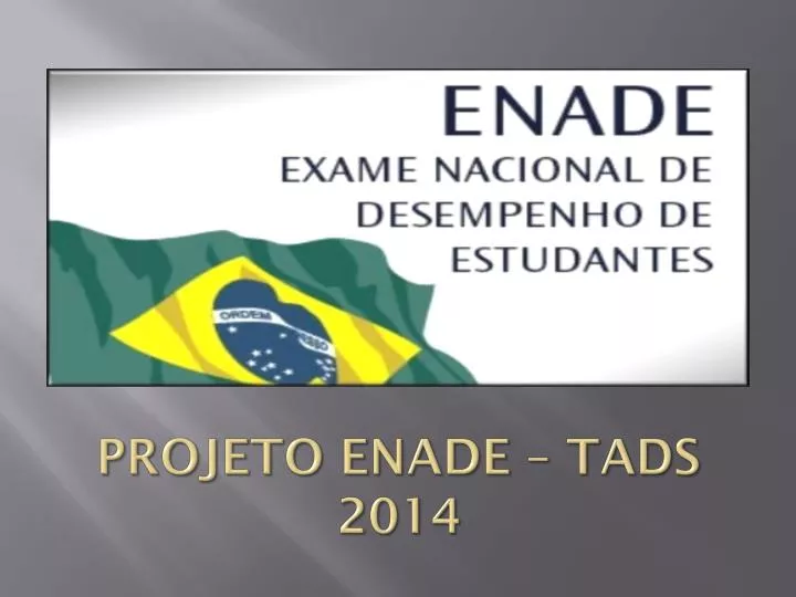 projeto enade tads 2014