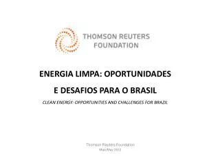 Thomson Reuters Foundation Maio/ May 2012