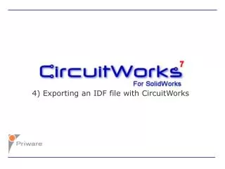 4) Exporting an IDF file with CircuitWorks