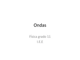 ondas
