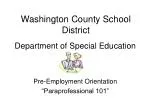 Washington County School District - slide 1