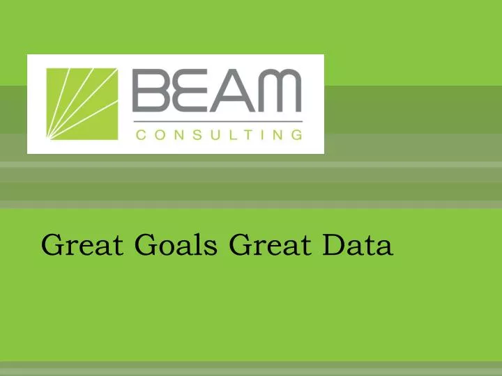 great goals great data