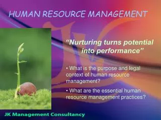 HUMAN RESOURCE MANAGEMENT