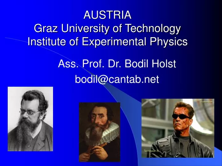 austria graz university of technology institute of experimental physics