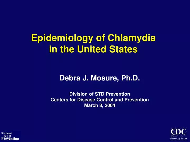 epidemiology of chlamydia in the united states