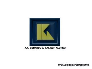 A.A. EDUARDO A. KALISCH ALONSO
