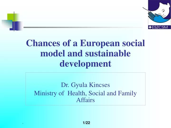 chances of a european social model and sustainable development
