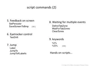 script commands (2)