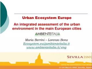 Urban Ecosystem Europe