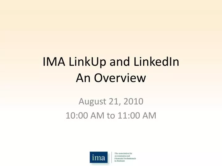 ima linkup and linkedin an overview