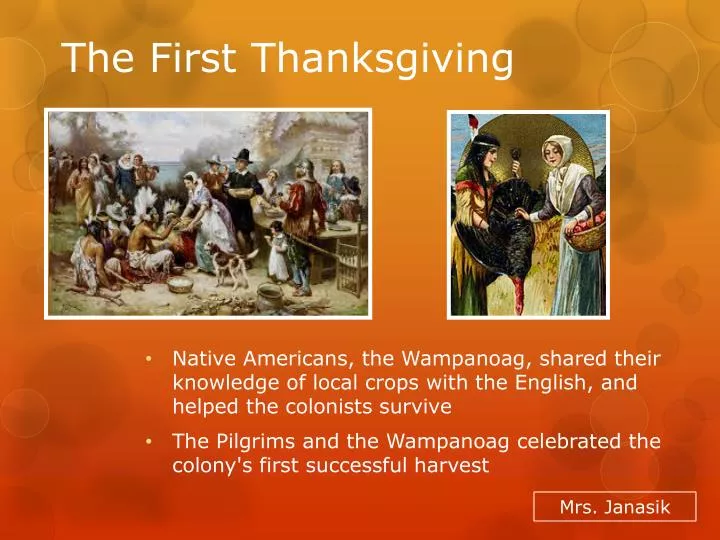 the first thanksgiving