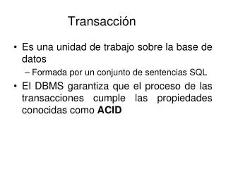 transacci n