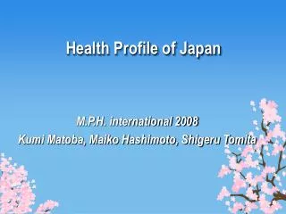 Health Profile of Japan
