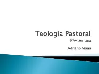 teologia pastoral