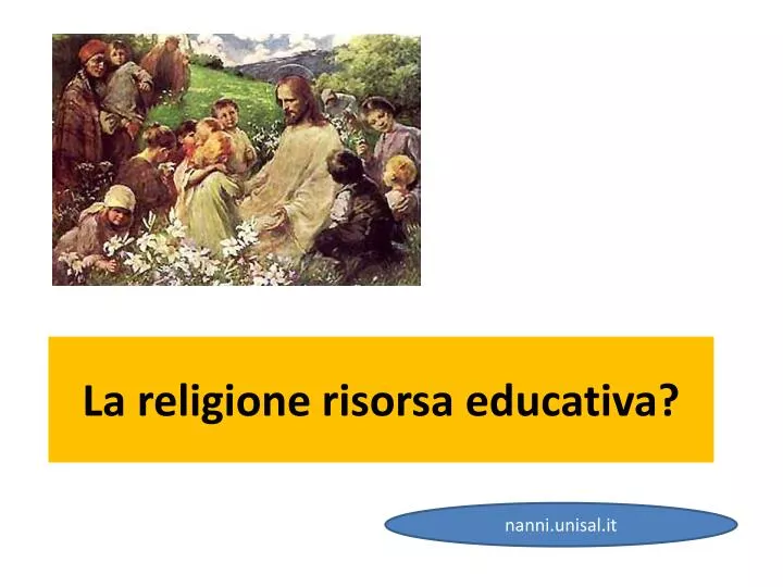 la religione risorsa educativa