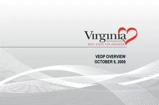 VEDP overview October 8, 2009