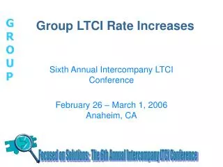 Group LTCI Rate Increases