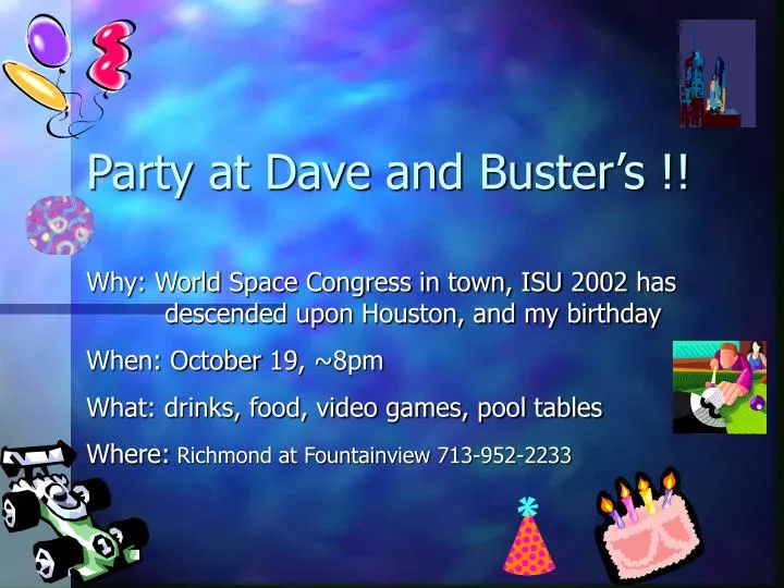 party at dave and buster s