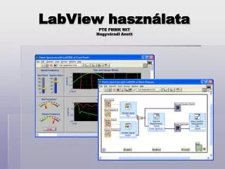 labview haszn lata pte pmmk mit nagyv radi anett
