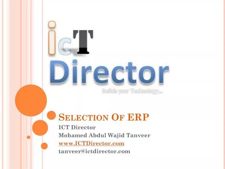 selection of erp