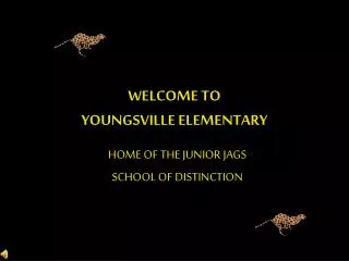 WELCOME TO YOUNGSVILLE ELEMENTARY