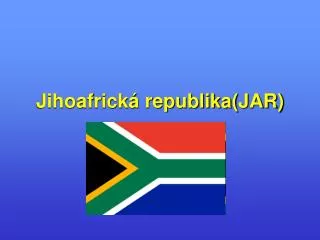 jihoafrick republika jar
