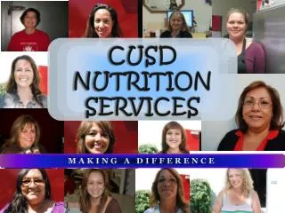 CUSD NUTRITION SERVICES