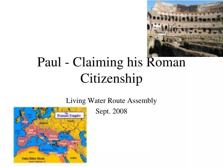 paul claiming his roman citizenship