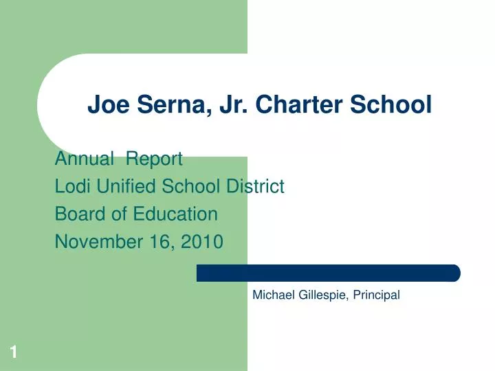 joe serna jr charter school