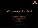 Infection control for SARS - slide 1