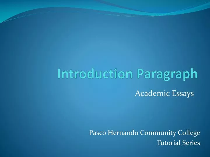 introduction paragraph