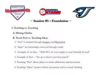 I. Teaching vs. Coaching