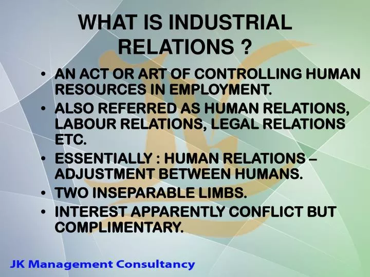 what is industrial relations