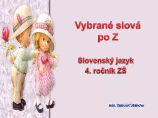 vybran slov po z