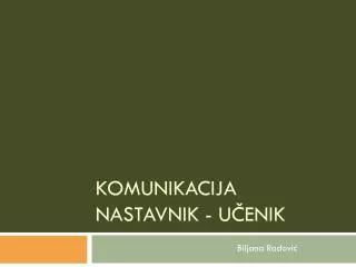 komunikacija nastavnik u enik