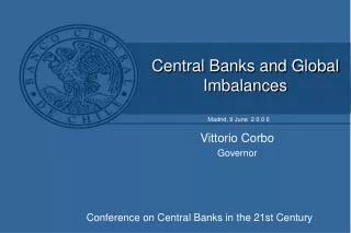 Central Banks and Global Imbalances