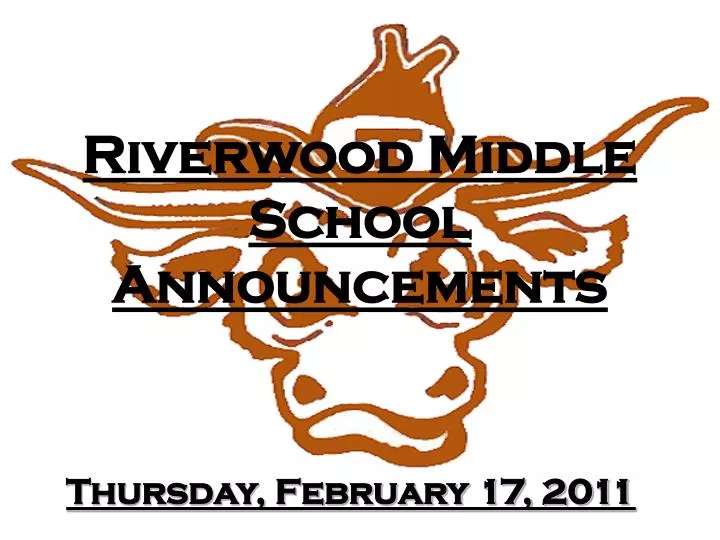 riverwood middle school announcements