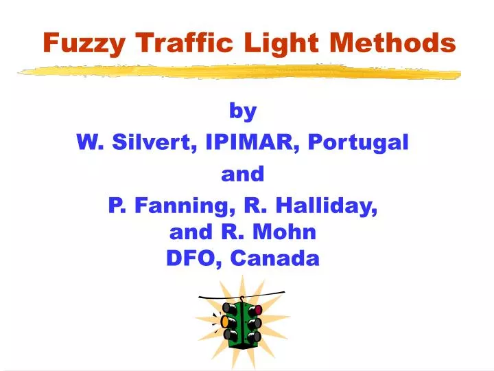 fuzzy traffic light methods