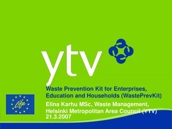 waste prevention kit for enterprises education and households wasteprevkit