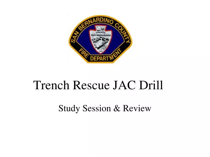 trench rescue jac drill
