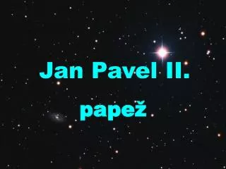 jan pavel ii