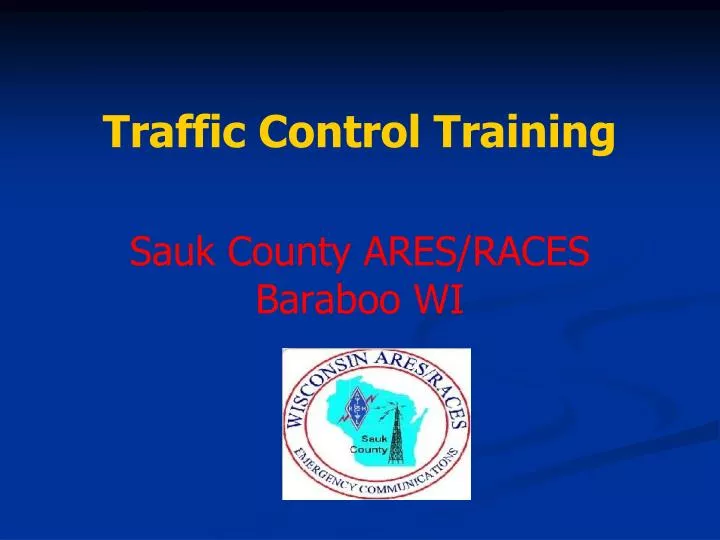 traffic control training