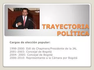 trayectoria pol tica