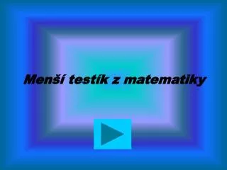 men test k z matematiky