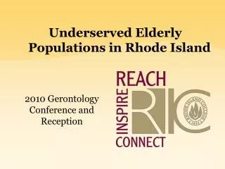 Underserved Elderly Populations in Rhode Island