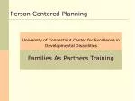 Person Centered Planning - slide 1